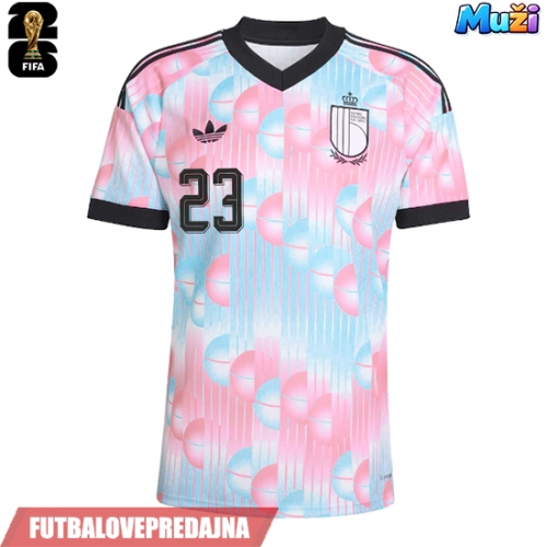 Lacne Muži Futbalové dres Belgicko Amadou Onana #24 MS 2026 Krátky Rukáv - Preč